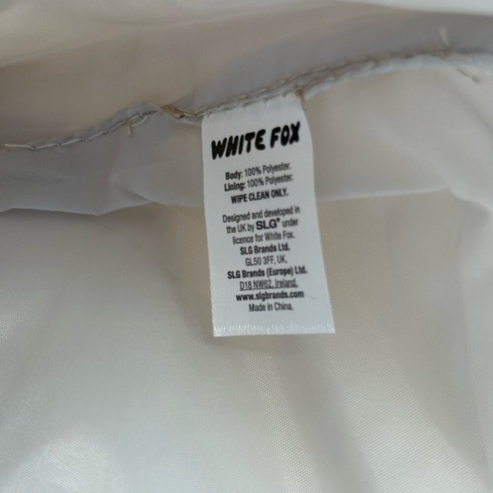 🆕 WHITE FOX BOUTIQUE 🧿 NWOT Vol 1. Tote Bag, Ivory & Pink - Picture 11 of 12